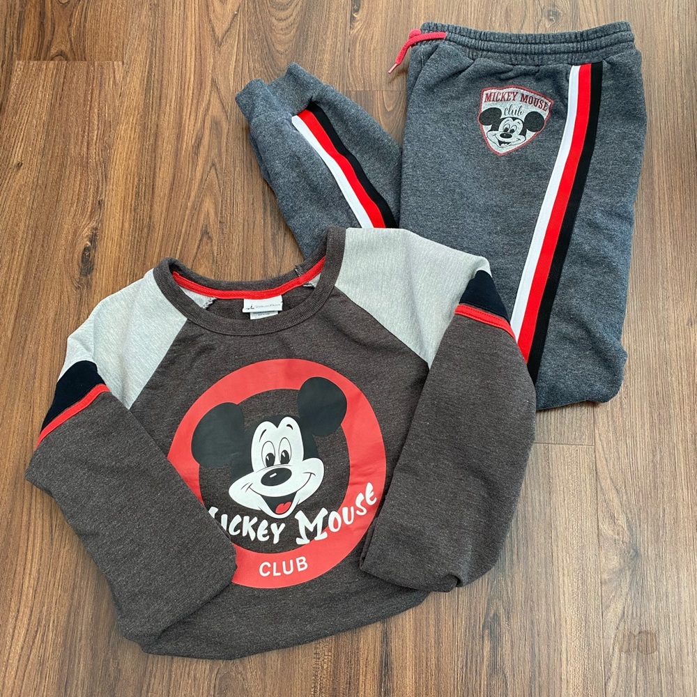 DISNEY - Mickey Mouse Club Sweatshirt & Joggers-Size Medium